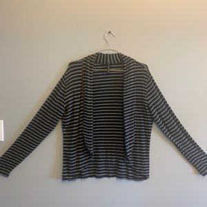 Black and Grey long sleeve cardigan, L
